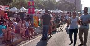 Minhocão se transforma em feirinha gastronômica a céu aberto