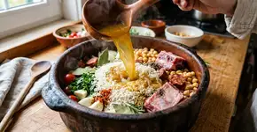 Héctor Medina, chef: “O arroz assado não é feito com água, ele é cozido com duas partes de caldo para uma parte de arroz por cerca de 25 minutos.”