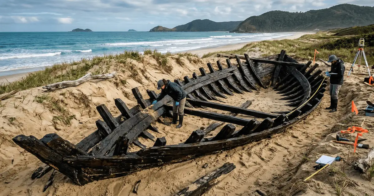 Um navio perdido no meio da guerra de 1812 emerge sob a areia de uma ilha remota após séculos escondido, permitindo-nos reconstruir um episódio histórico