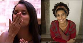 Gleici mostra peça de roupa com homenagem à Marielle Franco