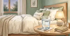 Os benefícios ancestrais de deixar um copo d’água ao lado da cama todas as noites, segundo o Feng Shui