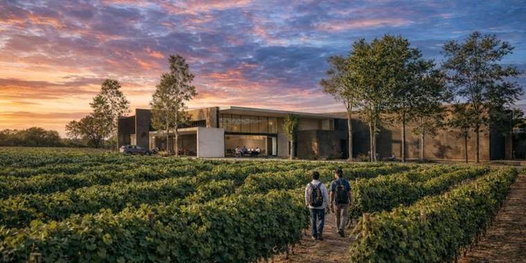 Featured main: Projeto de hotel vinícola em Mendoza prevê imersão na produção