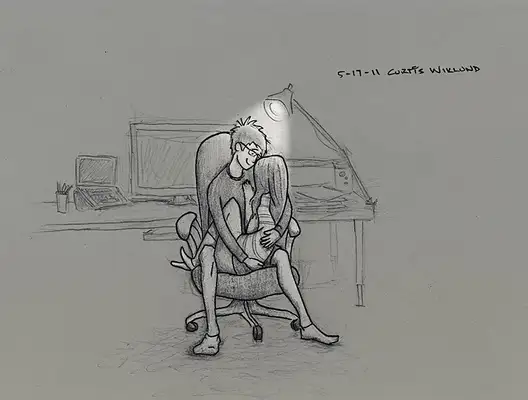 Artista faz ilustrações do dia a dia ao lado de sua esposa