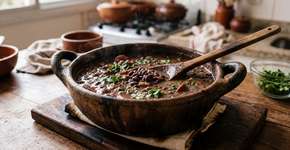 Um truque para revitalizar o feijão que sobrou do jantar, deixando-o cremoso como se tivesse acabado de ser feito, usando apenas uma fatia de pão