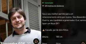 Candidato ao governo do DF pede voto em aplicativo gay e viraliza