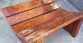 Paletes reciclados se transformam em banqueta