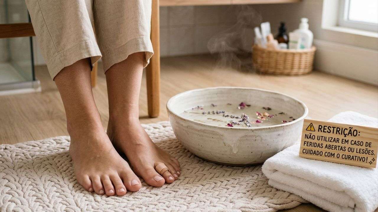 Como fazer um escalda-pés relaxante que reduz inchaço nas pernas após ...