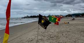 Bandeira preta na praia: saiba o significado e como agir
