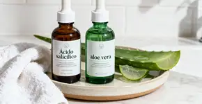 Aprenda a usar ácido salicílico e aloe vera para ter a pele livre de manchas