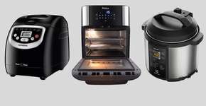 Para a cozinha: air fryers, panificadoras, panelas de pressão elétricas e mais com até 50% OFF