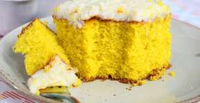 Bolo de abóbora no liquidificador