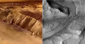 A descoberta da NASA sobre a existência de cachoeira maior que as Cataratas do Niágara em Marte