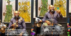 Pagodeiro Almirzinho tem pensão dos filhos cobrada pela ex em live