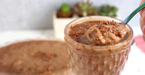 Arroz doce de chocolate simplesmente delicioso