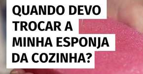 Quando devo trocar a minha esponja da cozinha