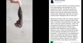 Essa mecha de cabelo mostra como é importante dizer ‘eu te amo’