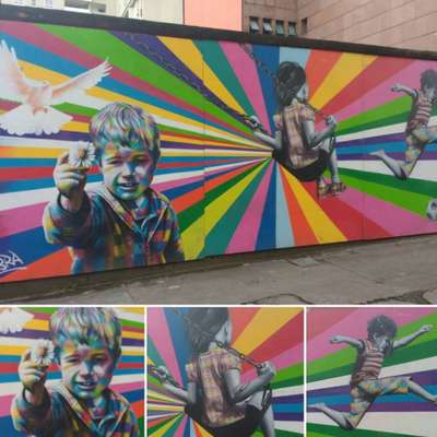 Painel do Kobra, na Savassi, clicado por @lailamachado89