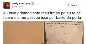 Menino escreve carta para acolher irmã na TPM e encanta