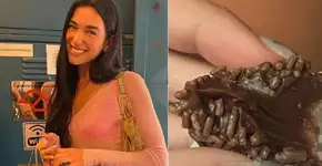 Dua Lipa passeia em São Paulo e publica foto comendo brigadeiro