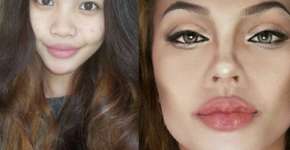 Jovem viraliza com a arte da maquiagem