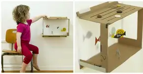 Faça você mesmo: aprenda a criar um aquário de parede de papelão