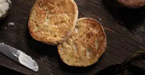 Pão fit caseiro de frigideira super fácil