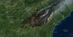 Um satélite da Nasa observa os Eua e localiza uma ‘marca’ colossal de 20.000 hectares que comprova como em meros 10 dias a Terra pode desmoronar
