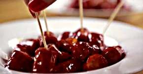 Linguiça caramelada. Que petisco!