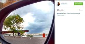Pelo retrovisor, taxista retrata Porto Alegre com fotos incríveis no Instagram