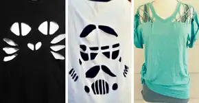10 formas de você renovar a sua camiseta com recortes