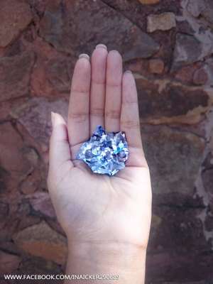 A jovem usa a própria mão como tela para seus desenhos (Reprodução/Facebook/Iantha Naicker)