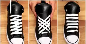 Como amarrar cadarço de forma diferente para sair do convencional