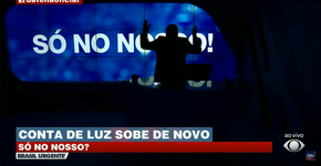Datena apresenta programa no escuro para criticar governo Bolsonaro