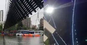 Vídeo mostra momento em que ponte entre RS e SC cai e deixa desaparecido