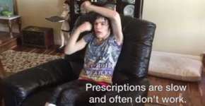 Pai filma reação positiva de filha autista a vapor de maconha