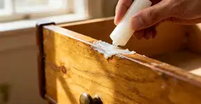 Passei uma vela na gaveta que vive emperrando, o truque que muda tudo em segundos