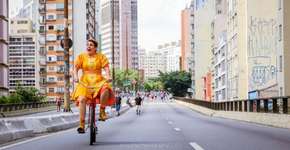 Espetáculo de teatro no Minhocão