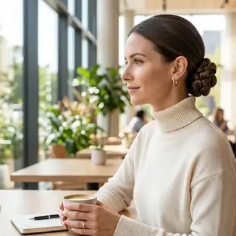 Featured mobile: O coque baixo trançado é um penteado preso fácil para o dia a dia que dá sofisticação aos cabelos finos