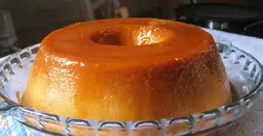 Pudim de pão light com poucos ingredientes