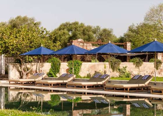 Vista da piscina do Hotel São Lourenço do Barrocal 