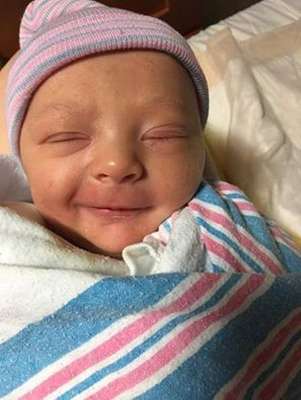 Apesar da surpresa, o bebê nasceu saudável