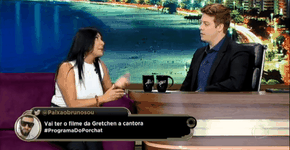 No Programa do Porchat, Gretchen revela violência doméstica de ex