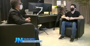 Felipe Neto se defende de fake news bolsonarista no JN e web comemora