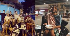 Grupo de amigos se une para doar refeições a moradores de rua