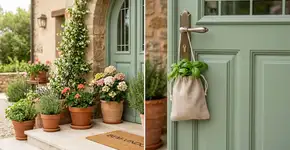 Pendurar um pequeno saco de folhas de manjericão na porta da frente: quais são as vantagens?