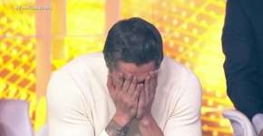 Marcos Mion chora com presente póstumo de Gugu em programa da Record