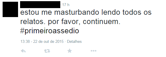 Perfis ridicularizam campanha sobre primeiro assédio sexual (Reprodução/Twitter)
