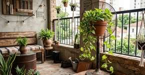 Como transformar um ventilador antigo em um elegante vaso de plantas para a varanda