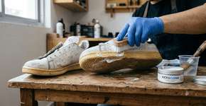 O jeito certo de limpar o solado do tênis branco pra ele parar de ficar amarelado e encardido com o tempo