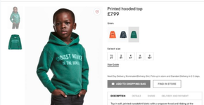 H&M é acusada de usar foto com criança negra em contexto racista